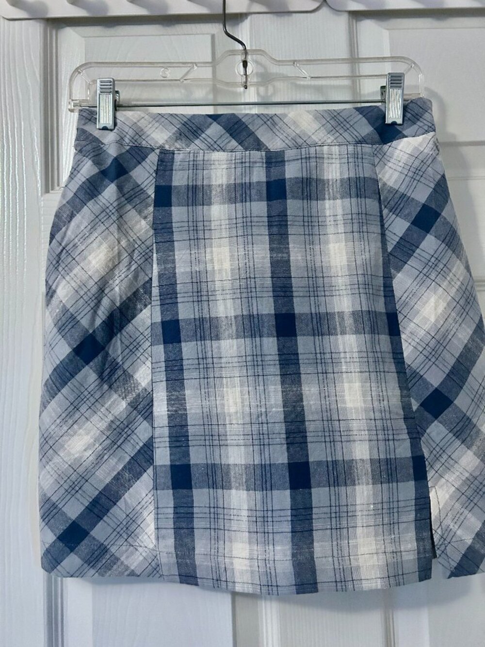 Promesa Blue Plaid Skirt - Med New with Tags